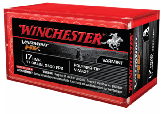Winchester Varmint HV 17HMR 17grain 50 Rounds